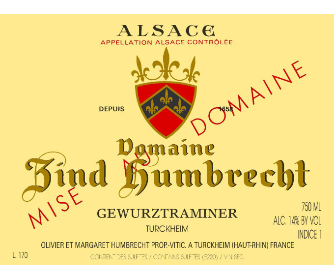 Gewurztraminer Turckheim 2014