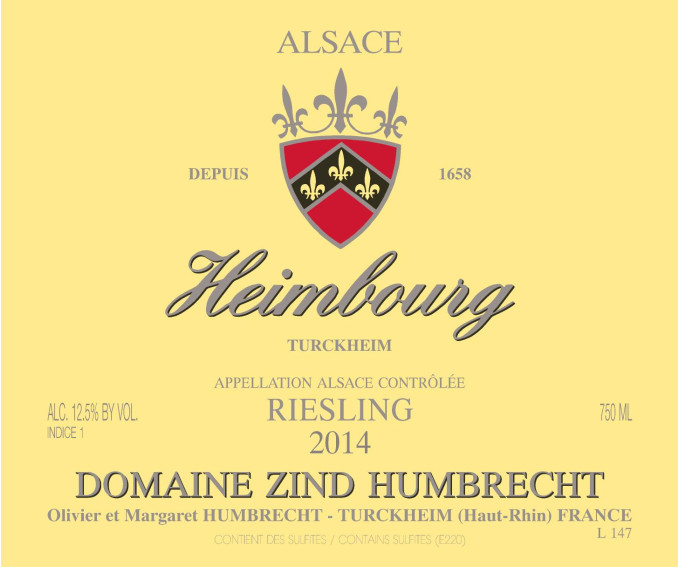 Riesling Heimbourg 2014