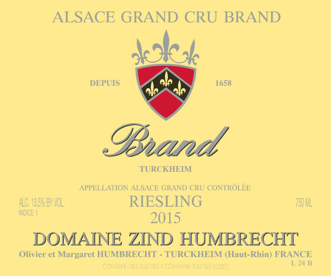 Riesling Grand Cru Brand 2015
