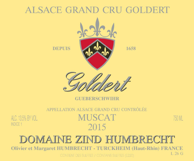 Muscat Grand Cru Goldert 2015