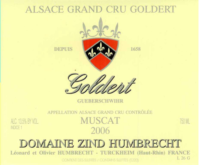 Muscat Goldert Grand Cru 2006