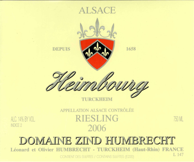 Riesling Heimbourg 2006