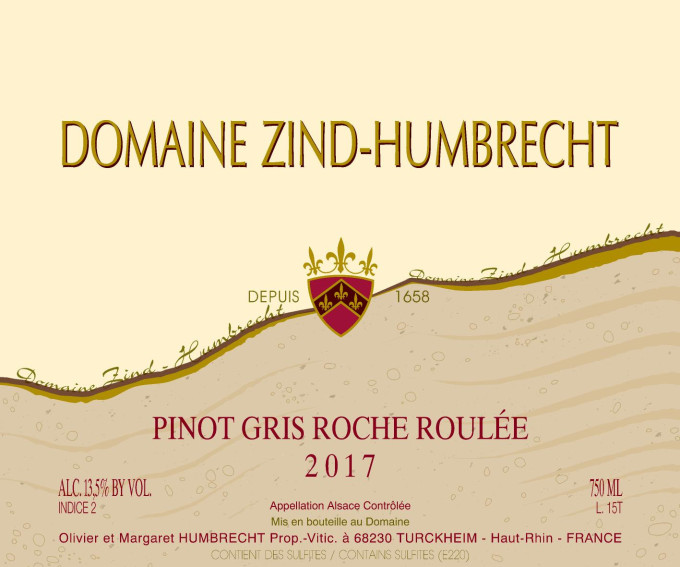 Pinot Gris Roche Roulée 2017