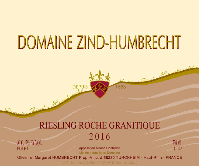 Riesling Roche Granitique 2016