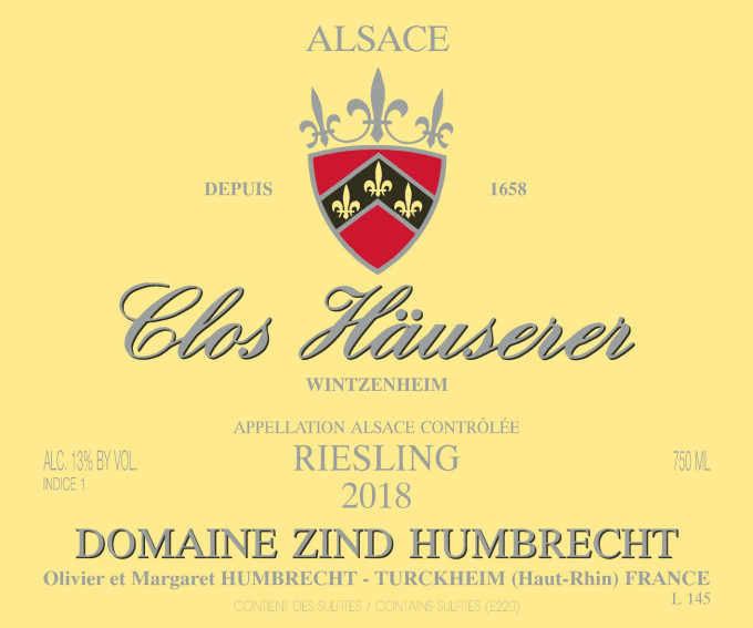 Riesling Clos Häuserer 2018