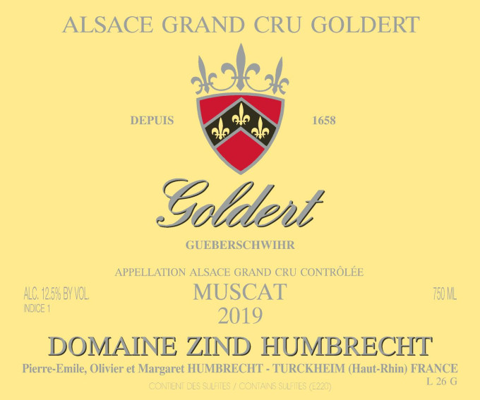MUSCAT GOLDERT GRAND CRU 2019