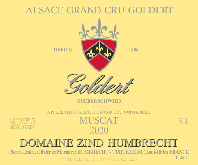 MUSCAT GOLDERT GRAND CRU 2020