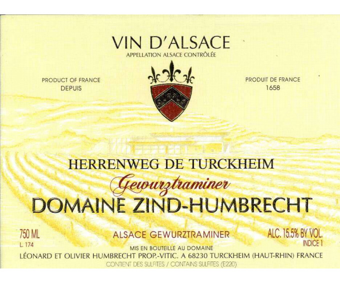 Gewurztraminer Herrenweg de Turckheim Vieilles Vignes 2006