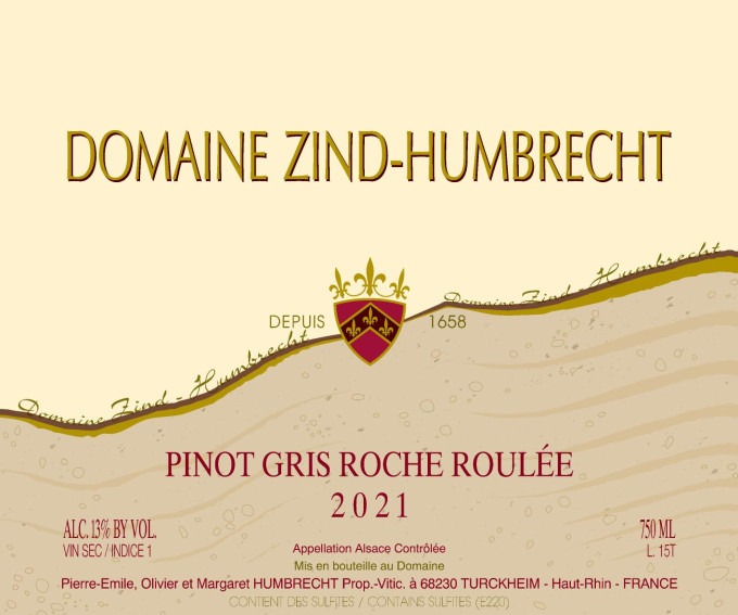 Pinot Gris Roche Roulée 2021