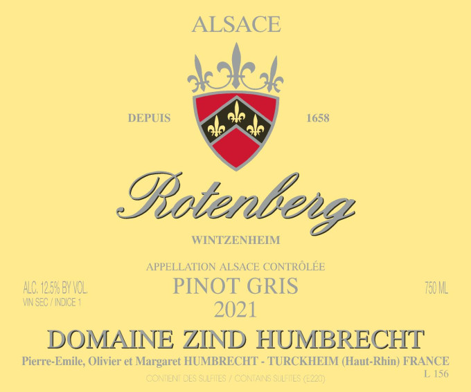 Pinot Gris Rotenberg 2021